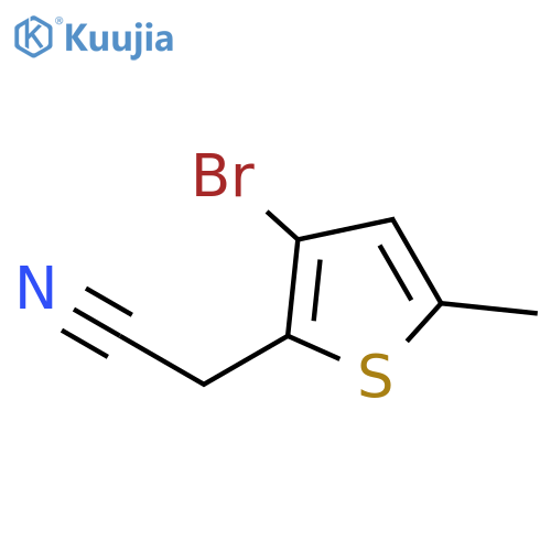 2-Thiopheneacetonitrile, 3-bromo-5-methyl- structure
