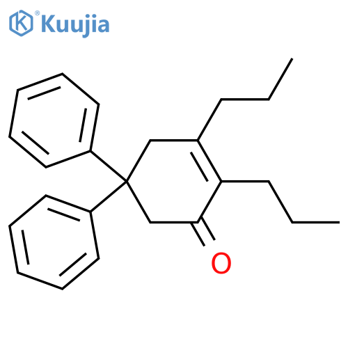 2-CYCLOHEXEN-1-ONE, 5,5-DIPHENYL-2,3-DIPROPYL- structure