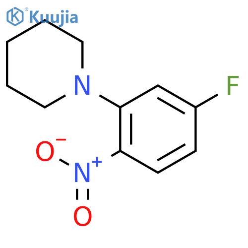 Piperidine, 1-(5-fluoro-2-nitrophenyl)- structure