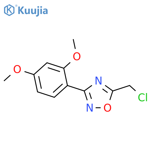 5-(chloromethyl)-3-(2,4-dimethoxyphenyl)-1,2,4-oxadiazole structure