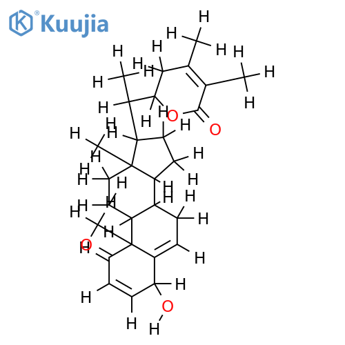 (22R)-4beta-hydroxy-1-oxo-witha-2,5,24-trienolide structure