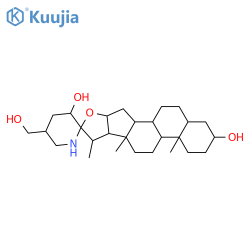 Spirosolane-3,23,27-triol; (3β,5α,22R,23R,25S)-form structure