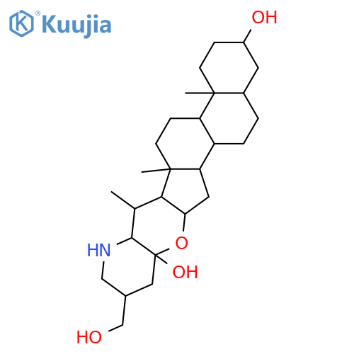 16,23-Epoxy-16,28-secosolanidane-3,23,27-triol; (3β,5α,22S,23R,25S)-form structure