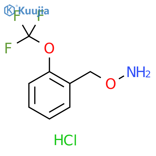 Hydroxylamine, O-[[2-(trifluoromethoxy)phenyl]methyl]-, hydrochloride (1:1) structure