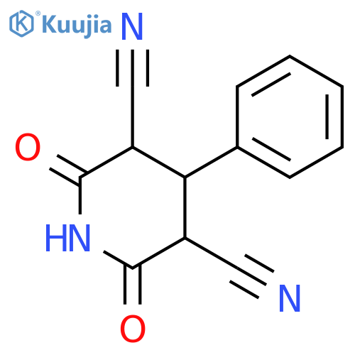 3,5-PIPERIDINEDICARBONITRILE, 2,6-DIOXO-4-PHENYL- structure