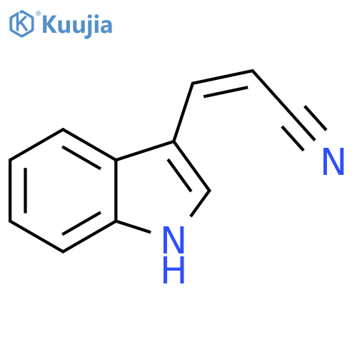 (Z)-3-(1H-Indol-3-yl)acrylonitrile structure