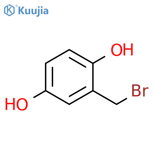 2-(bromomethyl)benzene-1,4-diol structure