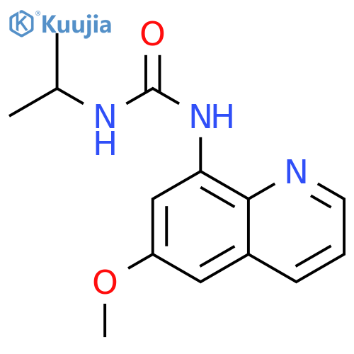 1-(6-methoxyquinolin-8-yl)-3-(propan-2-yl)urea structure