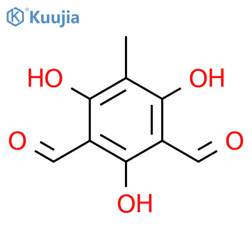 1,3-Benzenedicarboxaldehyde, 2,4,6-trihydroxy-5-methyl- structure