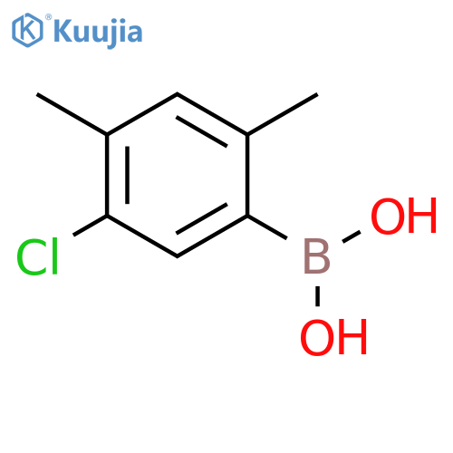 3-Chloro-4,6-dimethylphenylboronic acid structure