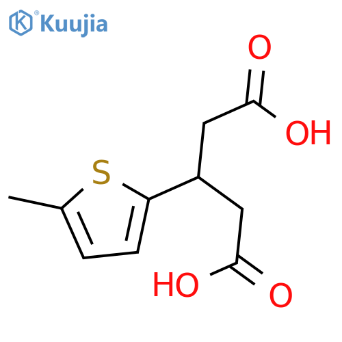 3-(5-methylthiophen-2-yl)pentanedioic acid structure