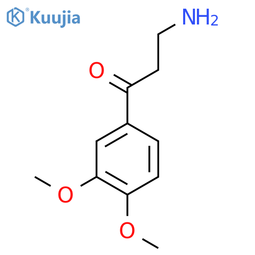 3-amino-1-(3,4-dimethoxyphenyl)propan-1-one structure