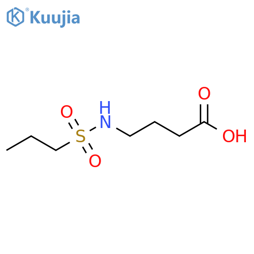 4-(propane-1-sulfonamido)butanoic acid structure