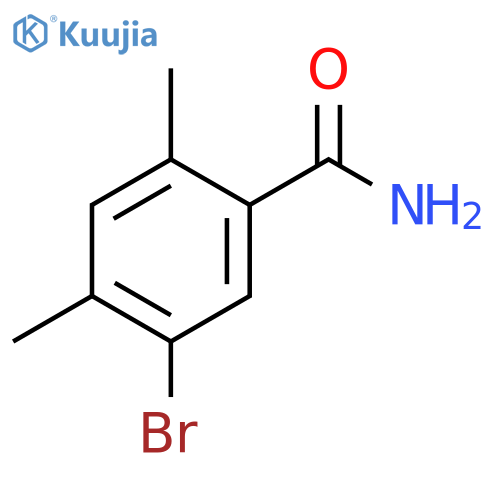 5-Bromo-2,4-dimethylbenzamide structure