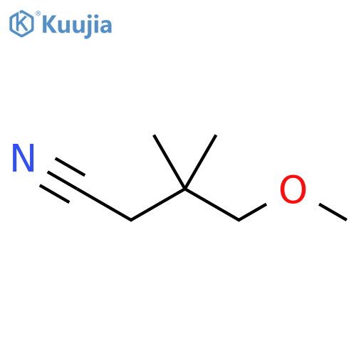 4-methoxy-3,3-dimethylbutanenitrile structure