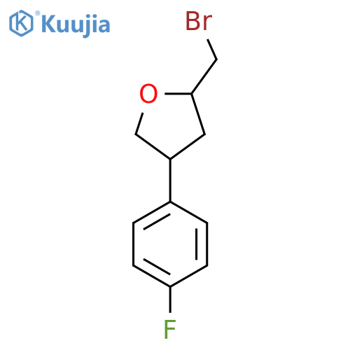 4-(4-Fluorophenyl)-2-(bromomethyl)tetrahydrofuran structure