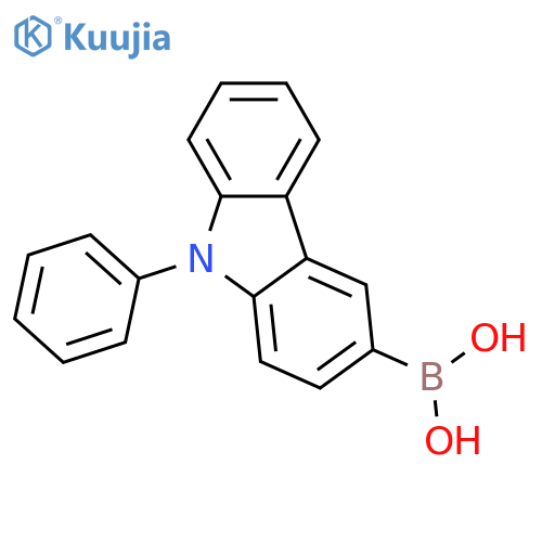 B-(9-Phenyl-9H-carbazol-3-yl)boronic Acid structure
