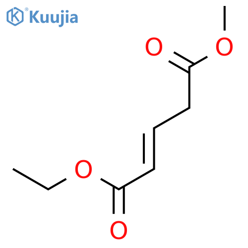 Ethyl methyl pent-2-ene-1,5-dioate structure
