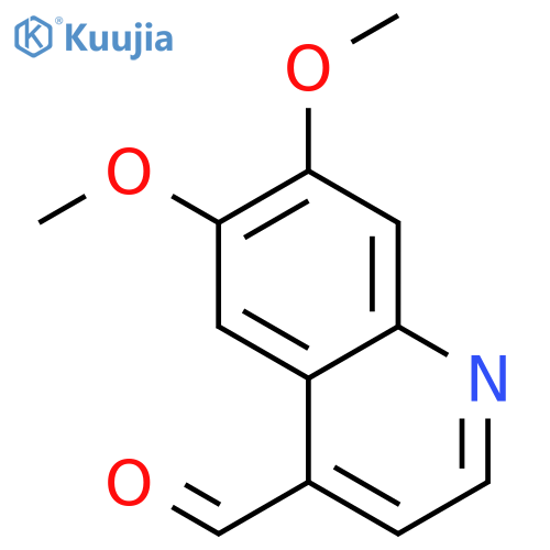 6,7-Dimethoxy-4-quinolinecarboxaldehyde structure