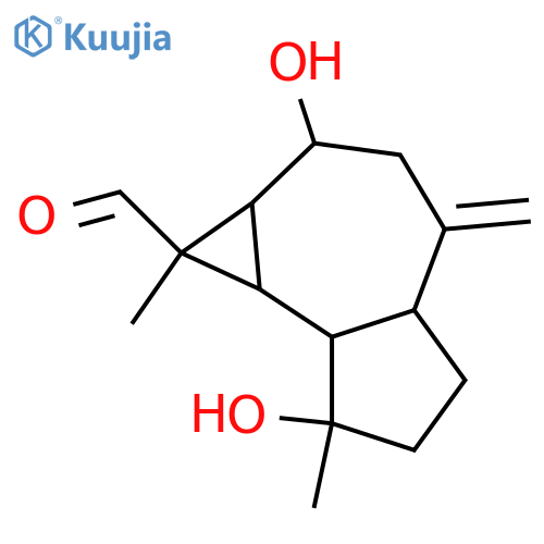 10(14)-Aromadendrene-4,8,12-triol; (1α,4β,5β,6α,7α,8α,11α)-form, 12-Aldehyde structure