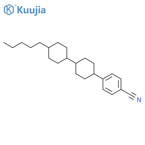 4-(4'-Pentyl-[1,1'-bi(cyclohexan)]-4-yl)benzonitrile structure