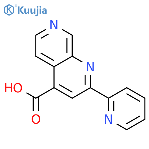 1,7-Naphthyridine-4-carboxylic acid, 2-(2-pyridinyl)- structure