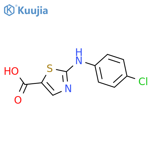 5-Thiazolecarboxylicacid, 2-[(4-chlorophenyl)amino]- structure