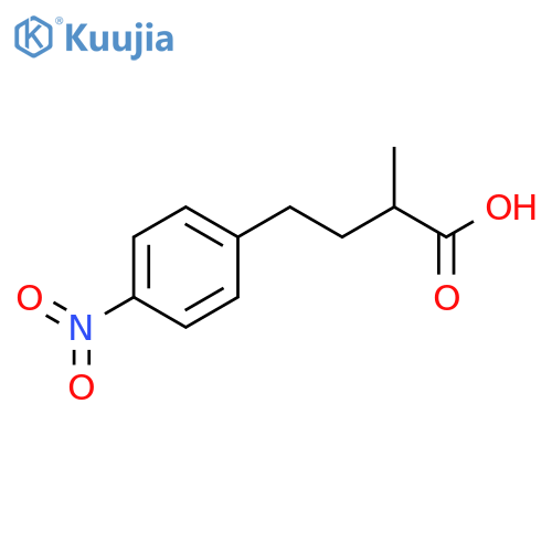 2-methyl-4-(4-nitrophenyl)butanoic acid structure