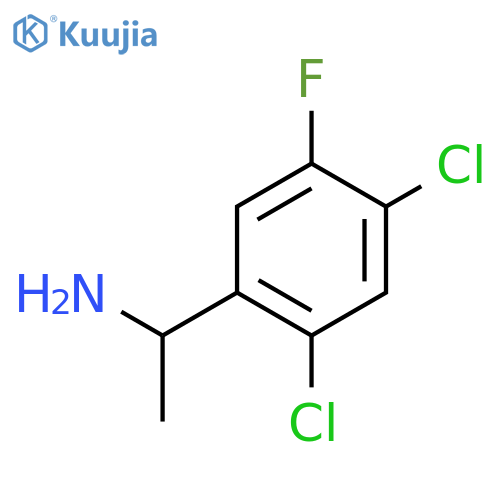 1-(2,4-Dichloro-5-fluorophenyl)ethanamine structure