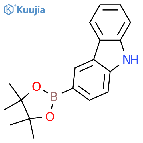 3-(4,4,5,5-Tetramethyl-1,3,2-dioxaborolan-2-yl)carbazole structure