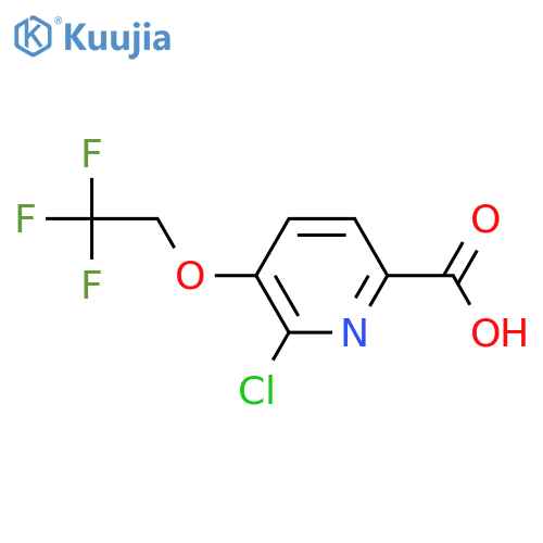 6-chloro-5-(2,2,2-trifluoroethoxy)picolinic acid structure