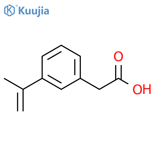 2-3-(prop-1-en-2-yl)phenylacetic acid structure