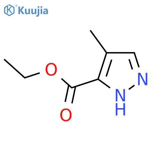 Ethyl 4-methyl-1H-pyrazole-5-carboxylate structure