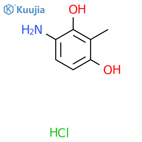 4-Amino-2-methylbenzene-1,3-diol;hydrochloride structure