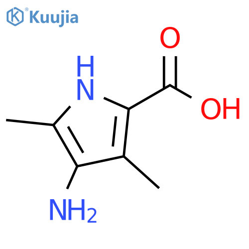 4-amino-3,5-dimethyl-1H-pyrrole-2-carboxylic acid structure
