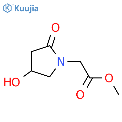 4-Hydroxy-2-oxo-1-pyrrolidineacetic Acid Methyl Ester structure