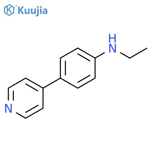 Benzenamine, N-ethyl-4-(4-pyridinyl)- structure