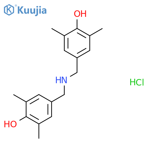 4-({[(4-Hydroxy-3,5-dimethylphenyl)methyl]amino}methyl)-2,6-dimethylphenol hydrochloride structure