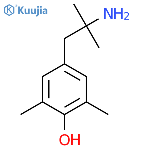 4-(2-Amino-2-methylpropyl)-2,6-dimethylphenol structure