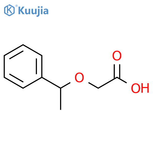 2-(1-phenylethoxy)acetic acid structure
