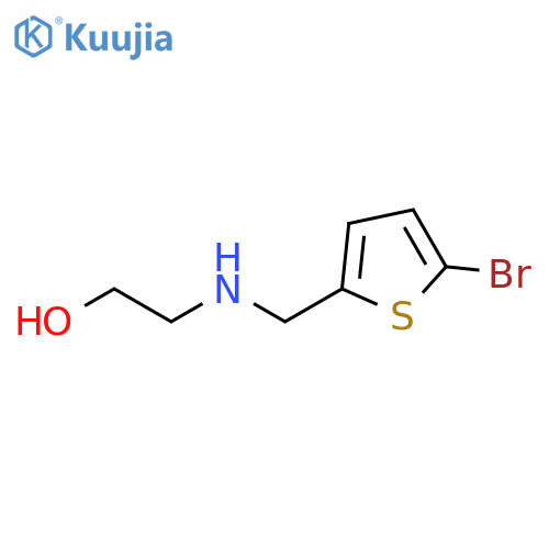 2-{(5-Bromothiophen-2-yl)methylamino}ethan-1-ol structure