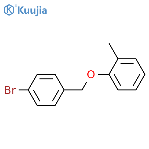 1-bromo-4-[(2-methylphenoxy)methyl]benzene structure