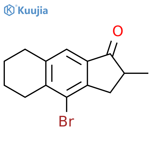 1H-BENZ[F]INDEN-1-ONE, 4-BROMO-2,3,5,6,7,8-HEXAHYDRO-2-METHYL- structure