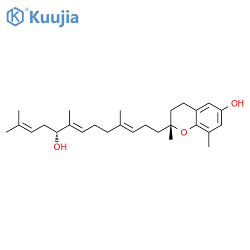 2H-1-Benzopyran-6-ol, 3,4-dihydro-2-[(3E,7E,9R)-9-hydroxy-4,8,12-trimethyl-3,7,11-tridecatrien-1-yl]-2,8-dimethyl-, (2R)- structure