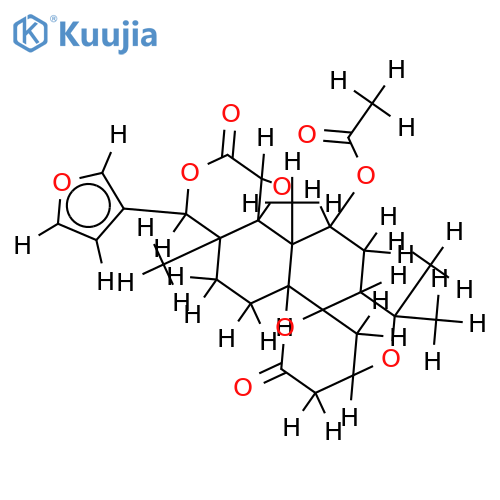 (7alpha,10beta)-1(10→19)Abeo-7-acetoxyisoobacun-3,10-olide structure