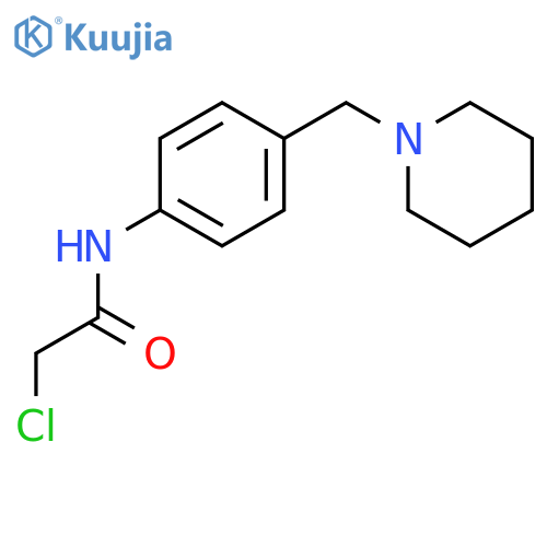 2-Chloro-N-(4-piperidin-1-ylmethyl-phenyl)-acetamide structure