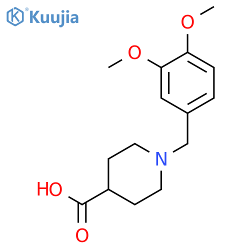 1-(3,4-DIMETHOXY-BENZYL)-PIPERIDINE-4-CARBOXYLIC ACID structure