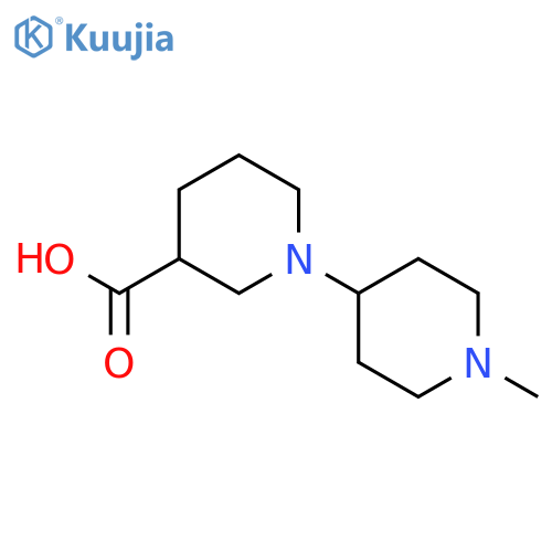 1'-Methyl-[1,4'-bipiperidine]-3-carboxylic acid structure