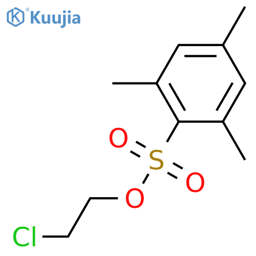 Benzenesulfonic acid, 2,4,6-trimethyl-, 2-chloroethyl ester structure