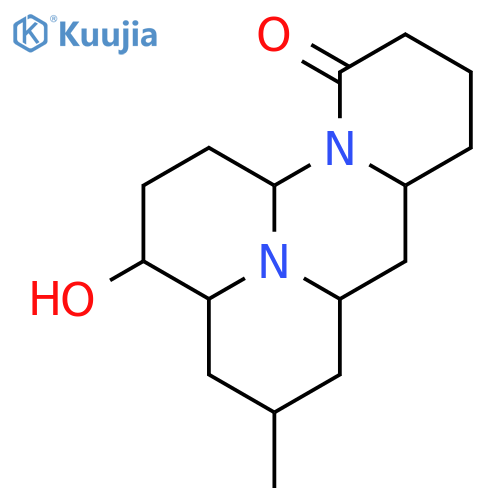 3-hydroxy-5-methyl-tetradecahydro-pyrido[1',2':3,4]pyrimido[2,1,6-de]quinolizin-11-one structure